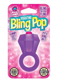 Rock Candy Bling Pop Ring Purple